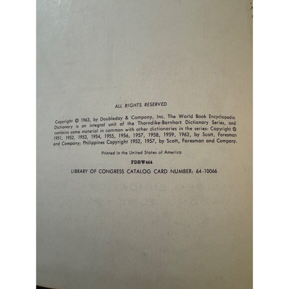 Vintage World Book Encyclopedia Dictionary Set A-K & L-Z Thorndike Barnhart 1963 - Picture 11 of 11